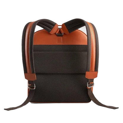 Bravo Bros Men’s Brown Italian Leather Travel Backpack – Premium & Stylish