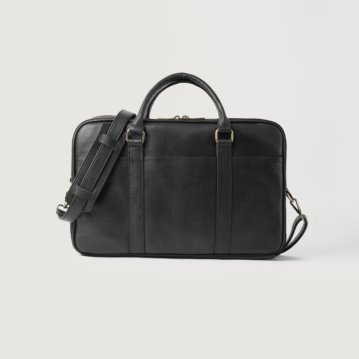 Preston Black Leather Briefcase