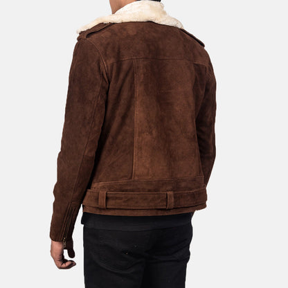 Bravo Bros. Furton Mocha Suede Biker Jacket – Bold Luxury Moto Style