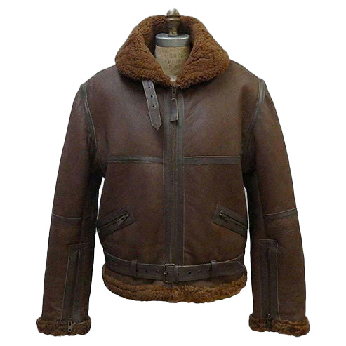 Men’s B3 Aviator RAF Shearling Flight Bomber Jacket