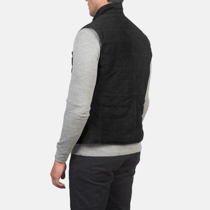 Bravo Bros Tony Men’s Black Suede Leather Vest
