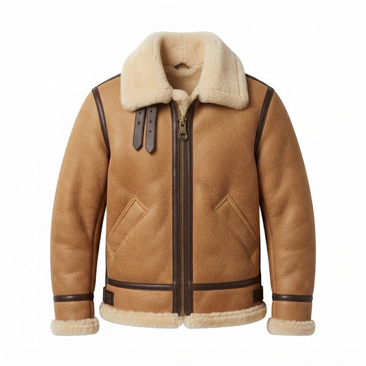 Women’s B3 Bomber Suede Leather Shearling Jacket