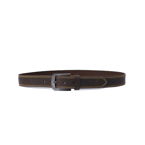 Bravo Bros Men’s Dark Brown Handmade Leather Belt – Classic & Durable