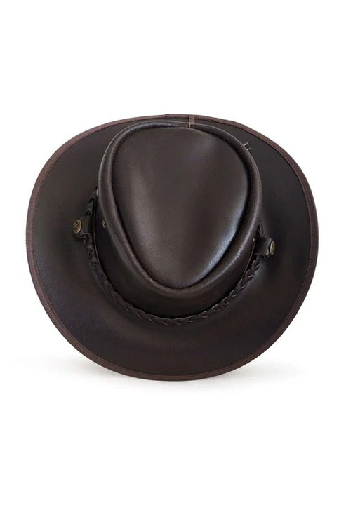 Bravo Bros Black Premium Genuine Leather Cowboy Hat – Western Style