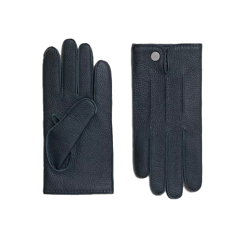 Bravo Bros Men’s Black Stretch Sheepskin Leather Winter Gloves – Warm & Flexible