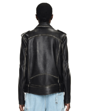 Bravo Bros Women’s Black Vintage Biker Leather Jacket