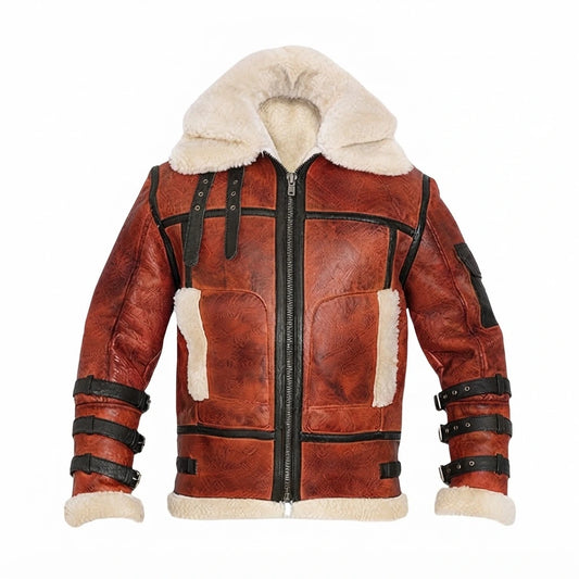 Women’s B6 Aviator Waxed Sheepskin Leather Jacket