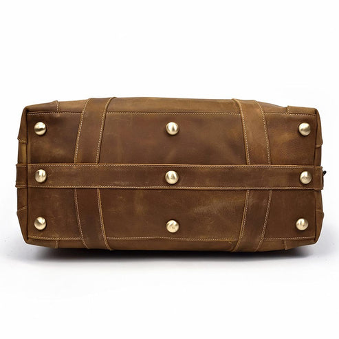 Bravo Bros TimberCraft Heritage Leather Weekender Bag – Rugged & Elegant Travel Gear