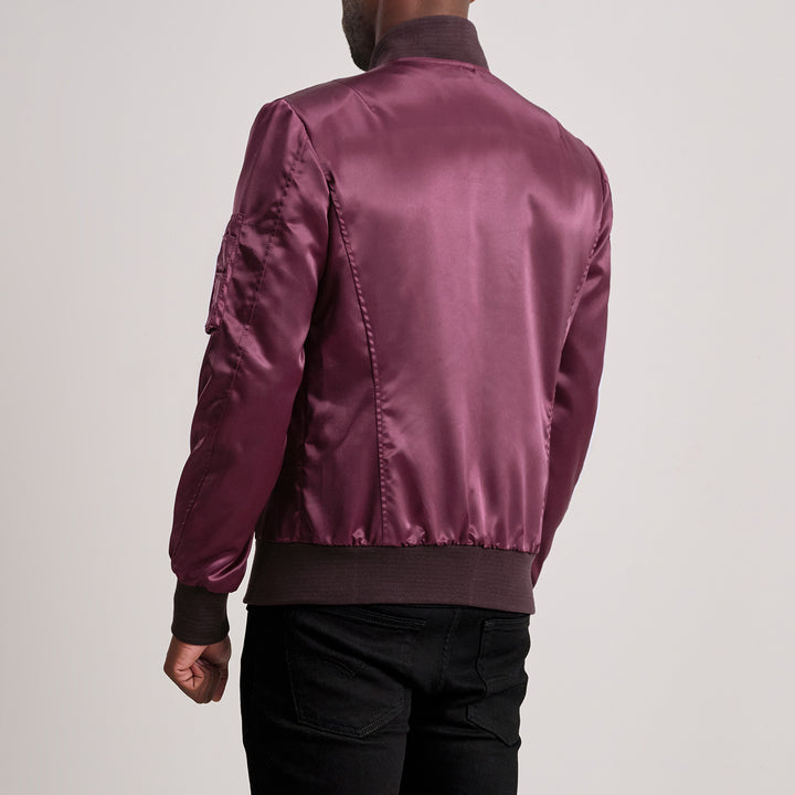 Quinton Maroon MA-1 Bomber Jacket