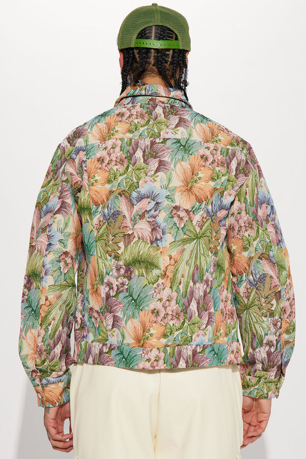Vintage Tapestry Trucker Jacket