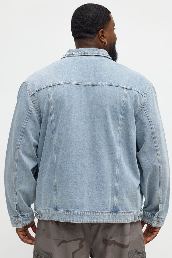 Not the Bad Guy Studded Trucker Jacket