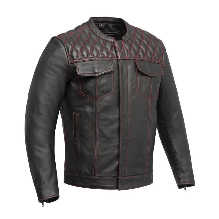 Cinder Men’s Café Racer Leather Jacket