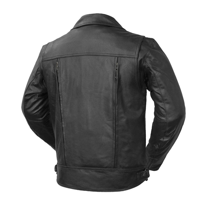 Mastermind Men’s Motorcycle Leather Jacket