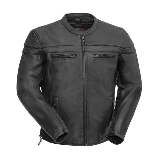 Maverick Men’s Motorcycle Leather Jacket