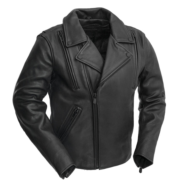 Night Rider Men’s Motorcycle Leather Jacket