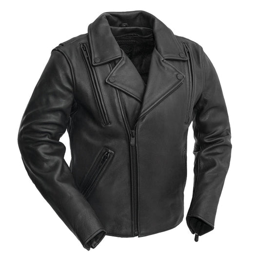 Night Rider Men’s Motorcycle Leather Jacket