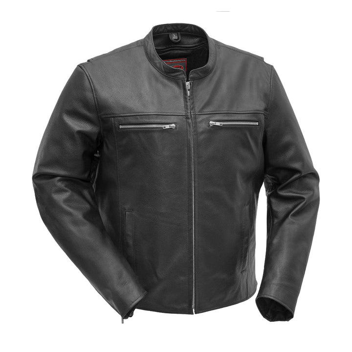 Rocky Men’s Classic Motorcycle Leather Jacket