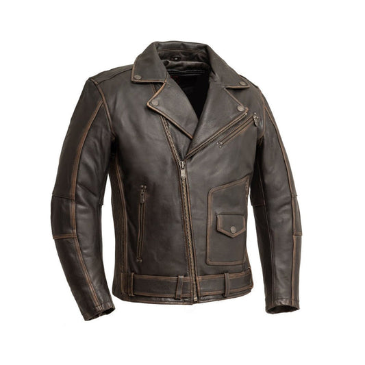 Wrath Men’s Motorcycle Leather Jacket